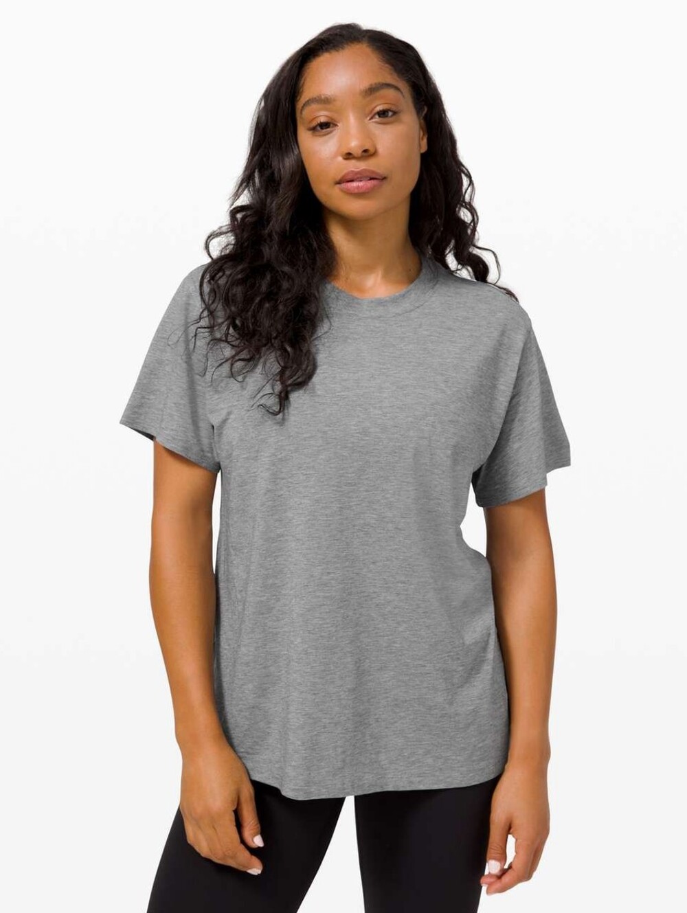 Lululemon All Yours Tee In Size 0 Heathered Core Medium Grey